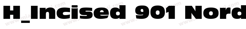 H_Incised 901 Nord BT Italic字体转换